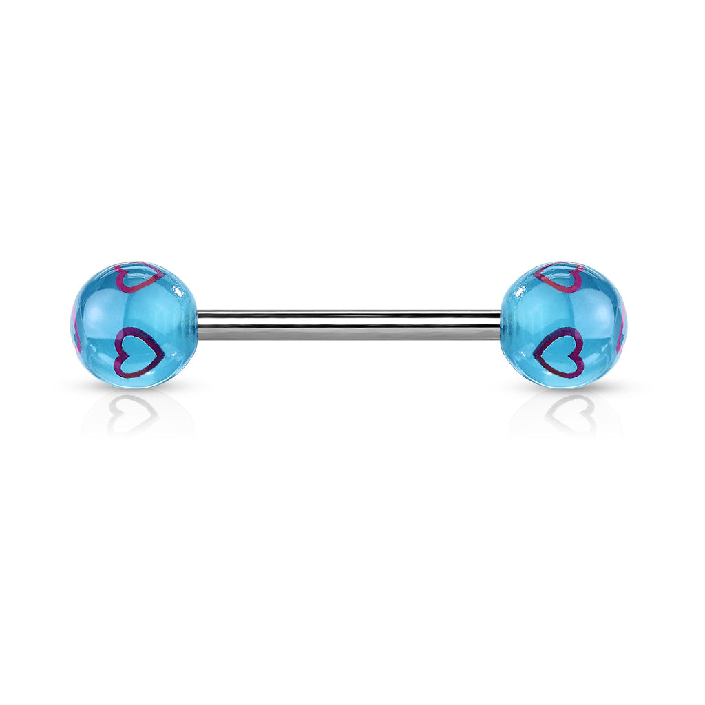 Heart Tongue Ring
