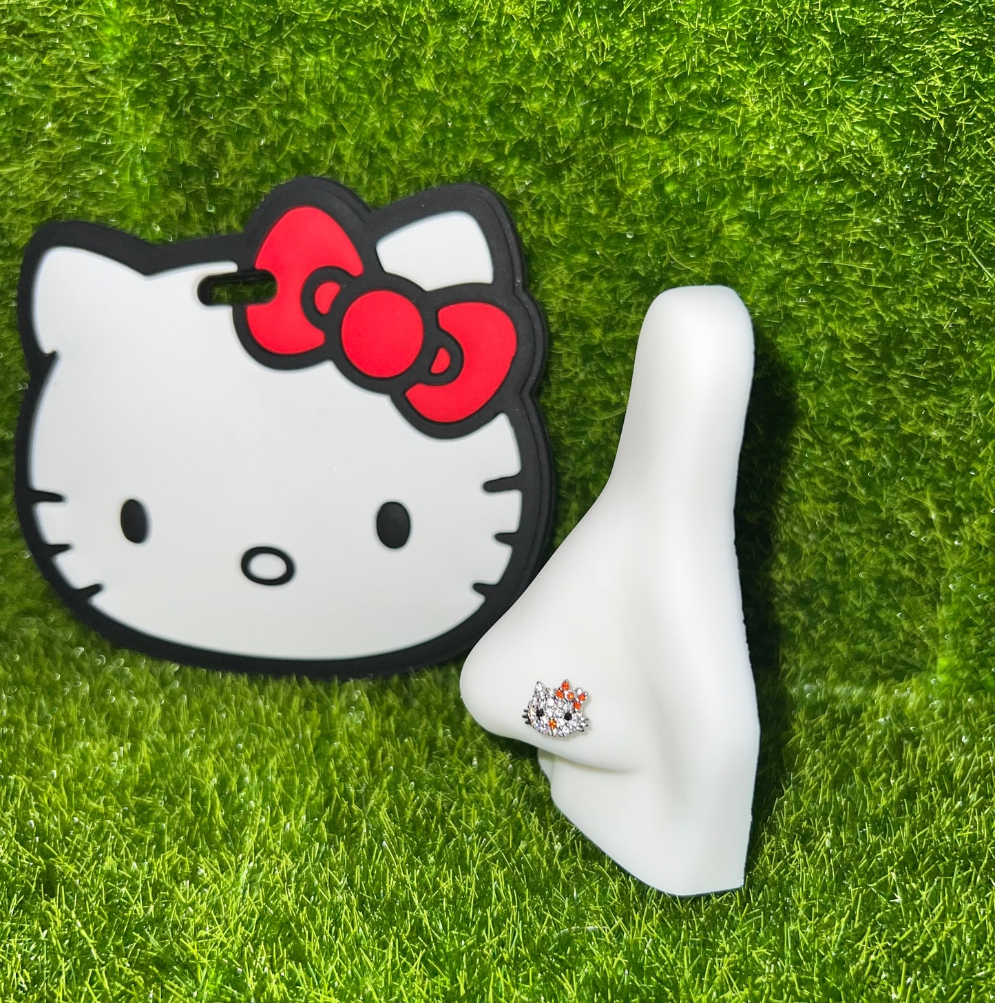 Icy Kitty Nose Ring