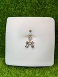 Golden Bow Belly Ring