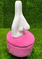 Cross Hoop Nose Ring