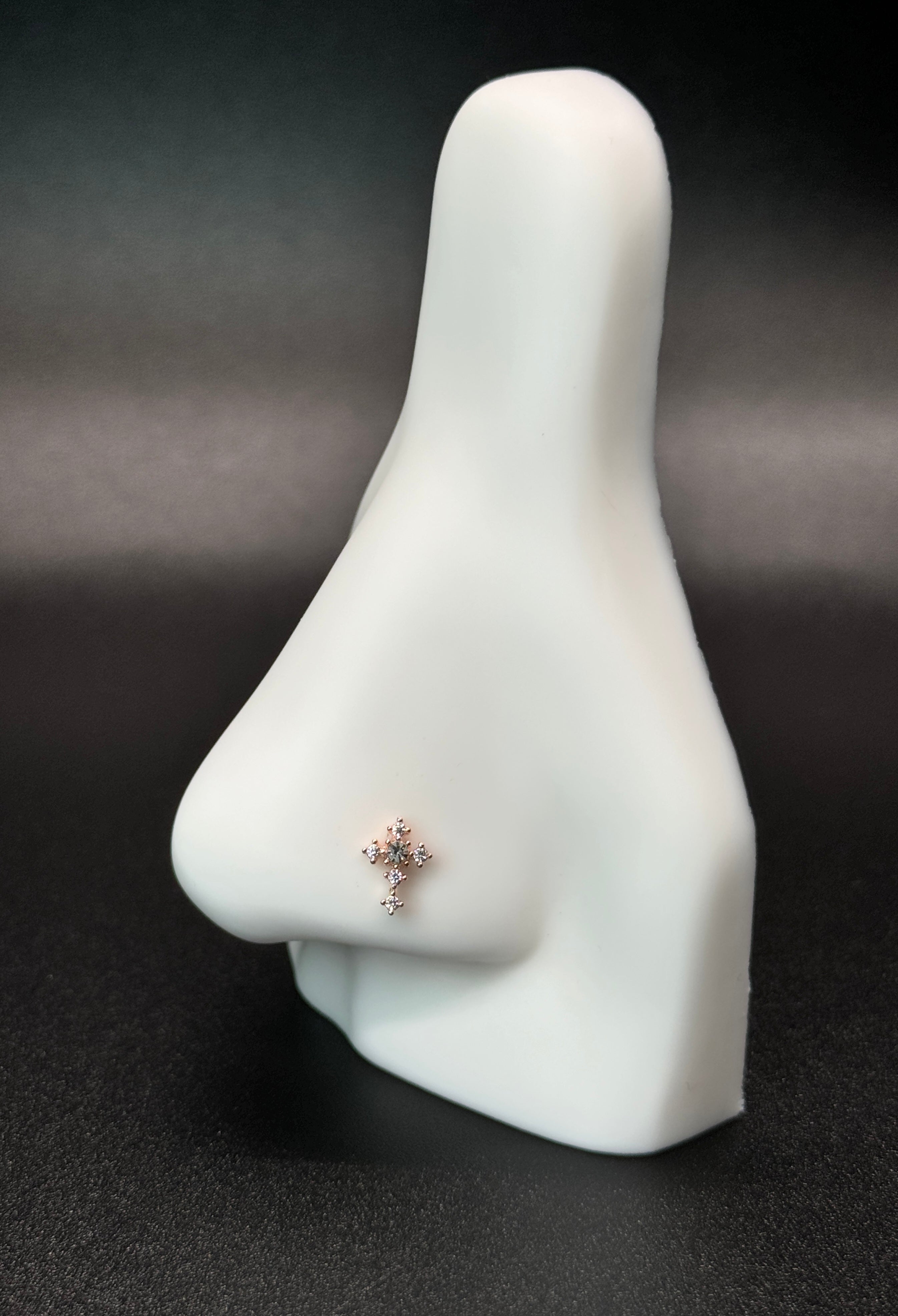 Saint Mini Cross Nose Ring