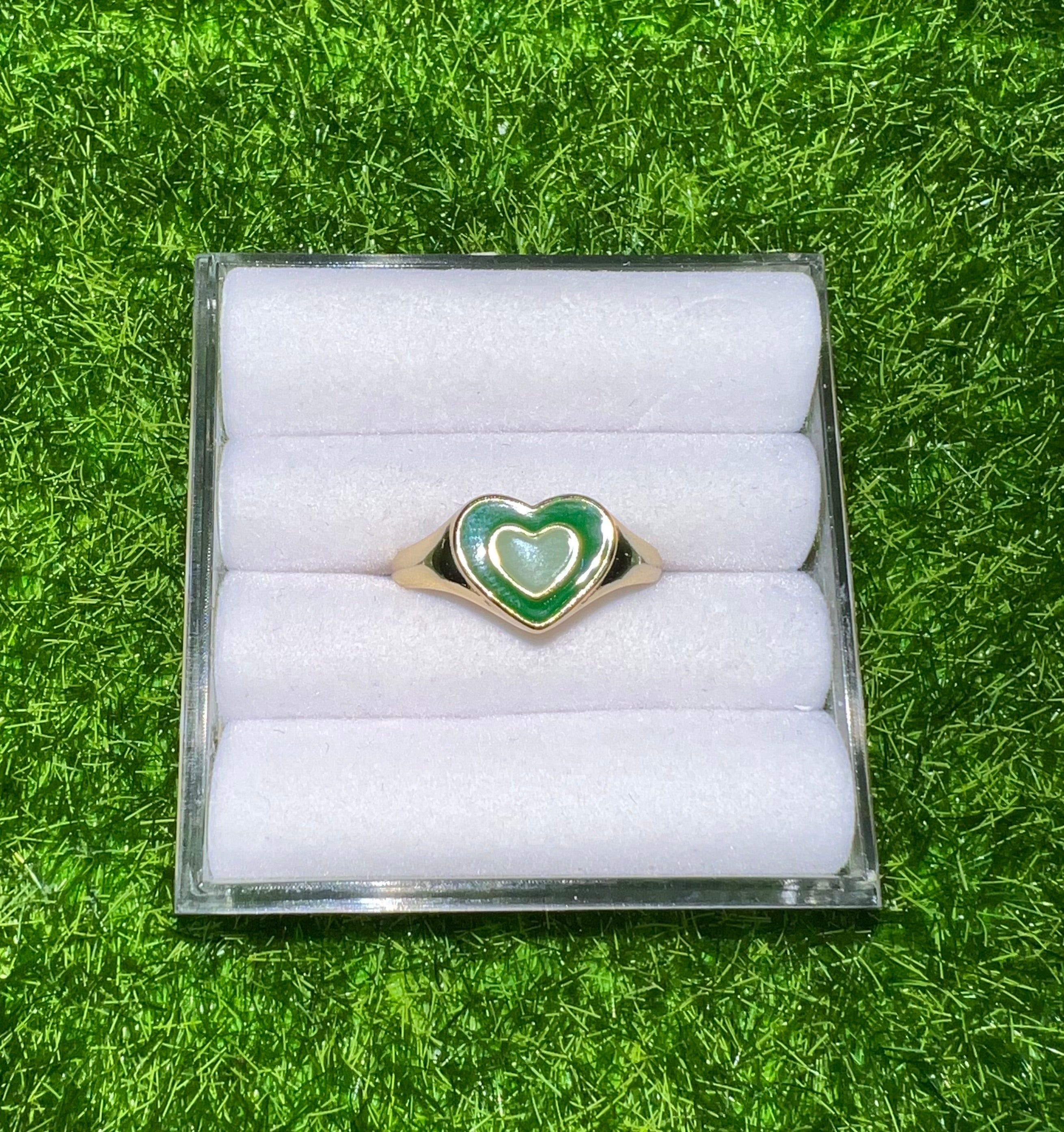Hailey Heart Adjustable Ring
