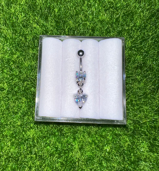 Sabrina Heart Belly Ring 🤍