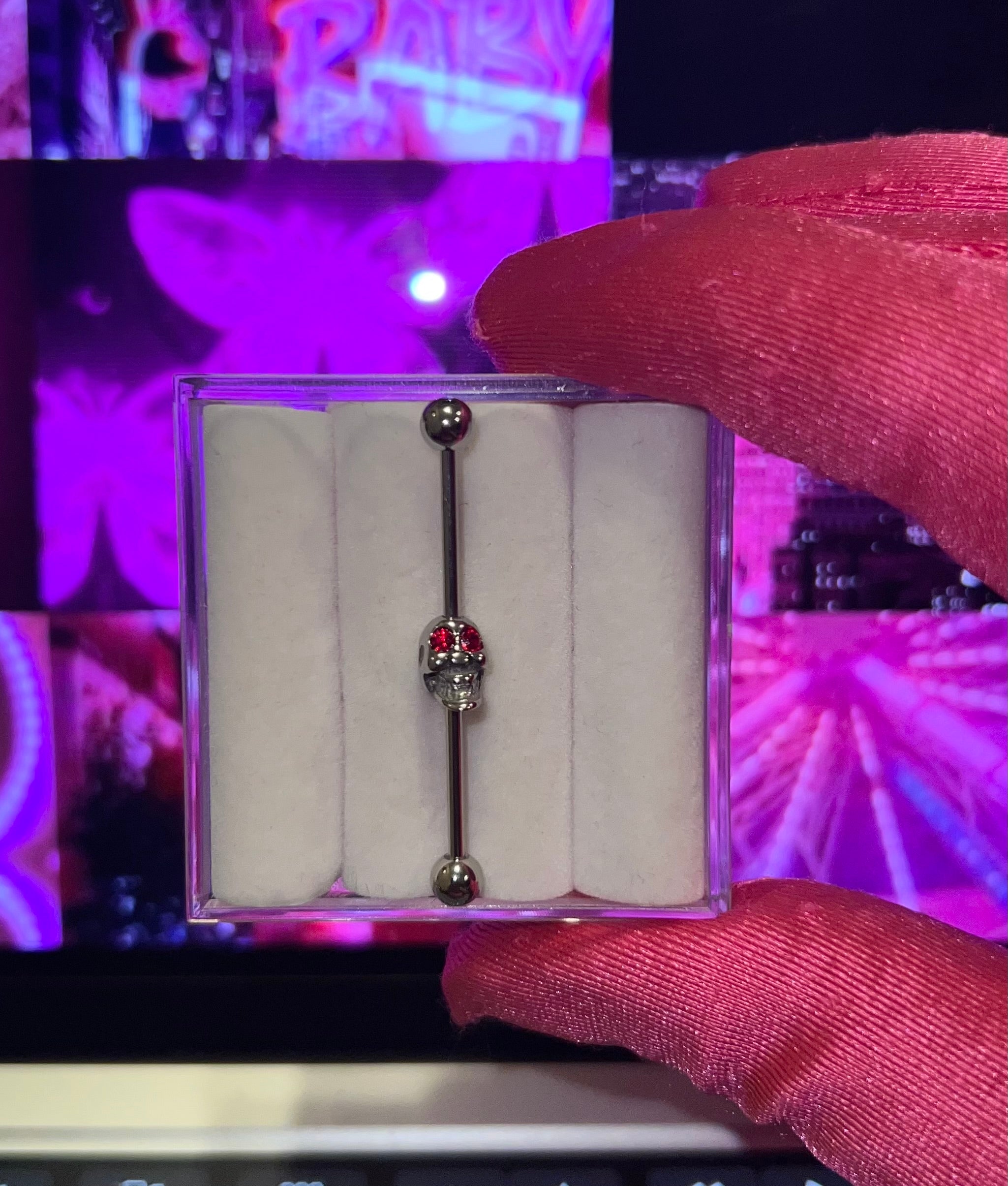 Skull Industrial Barbell