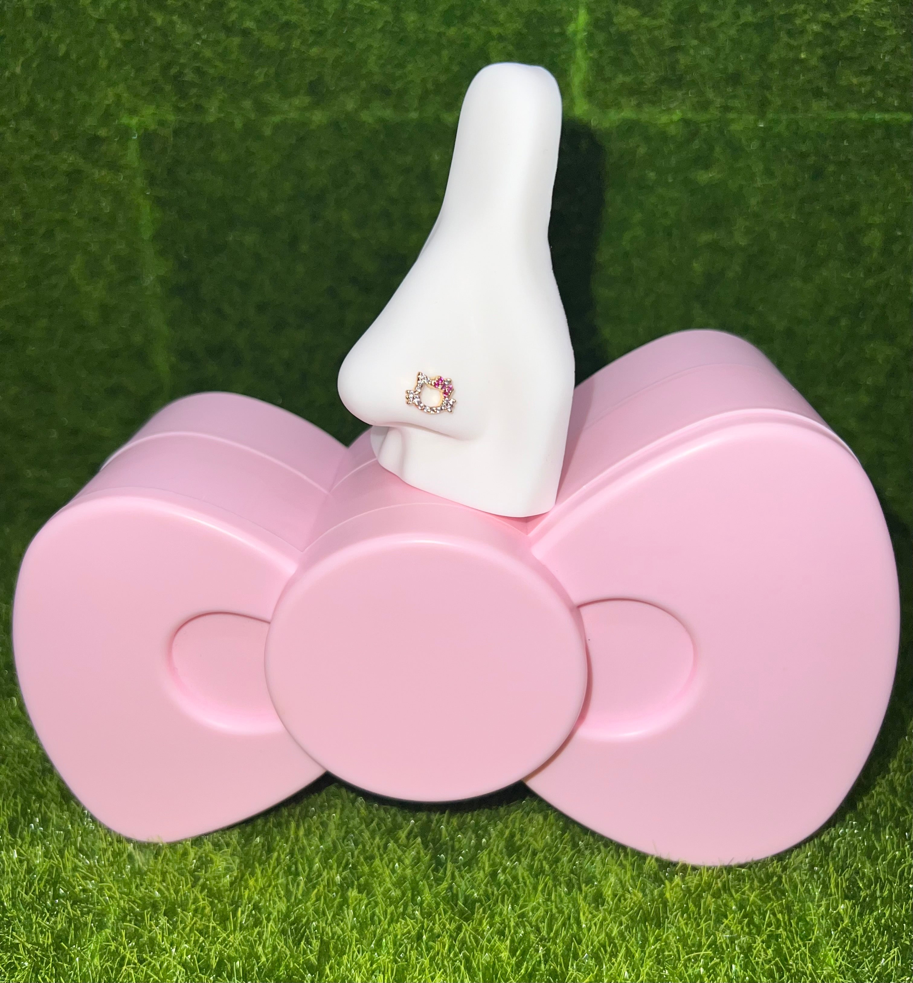 Iced Out Kitty Nose Ring (small)