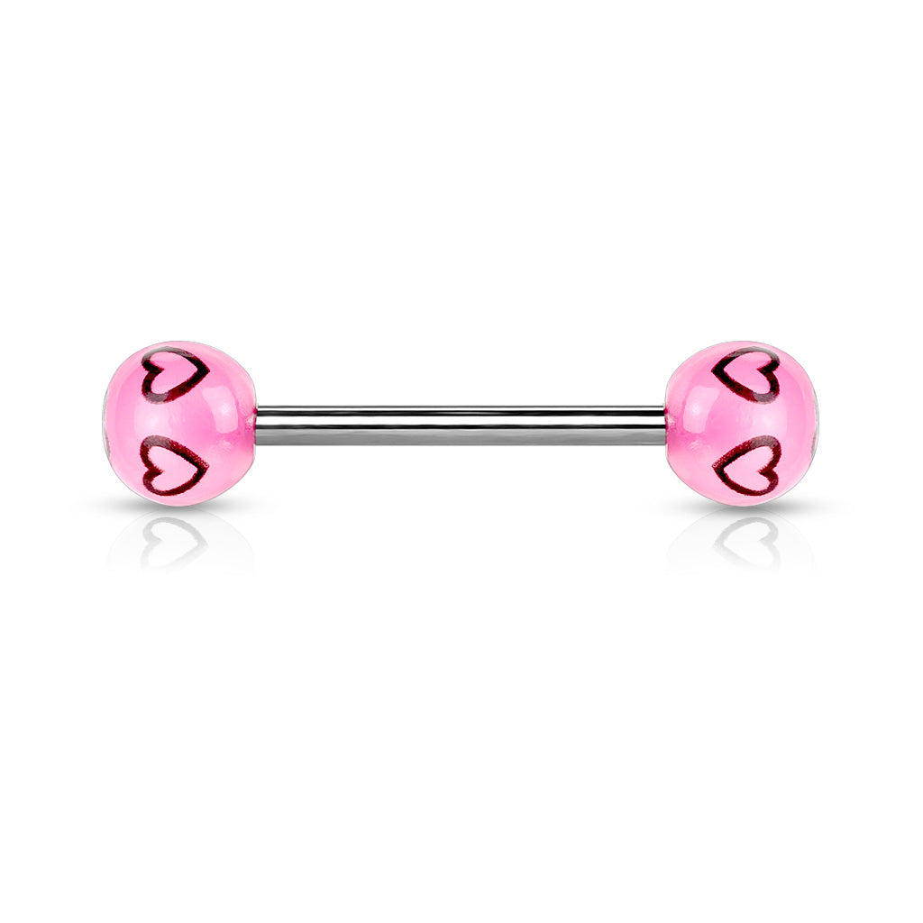 Heart Tongue Ring
