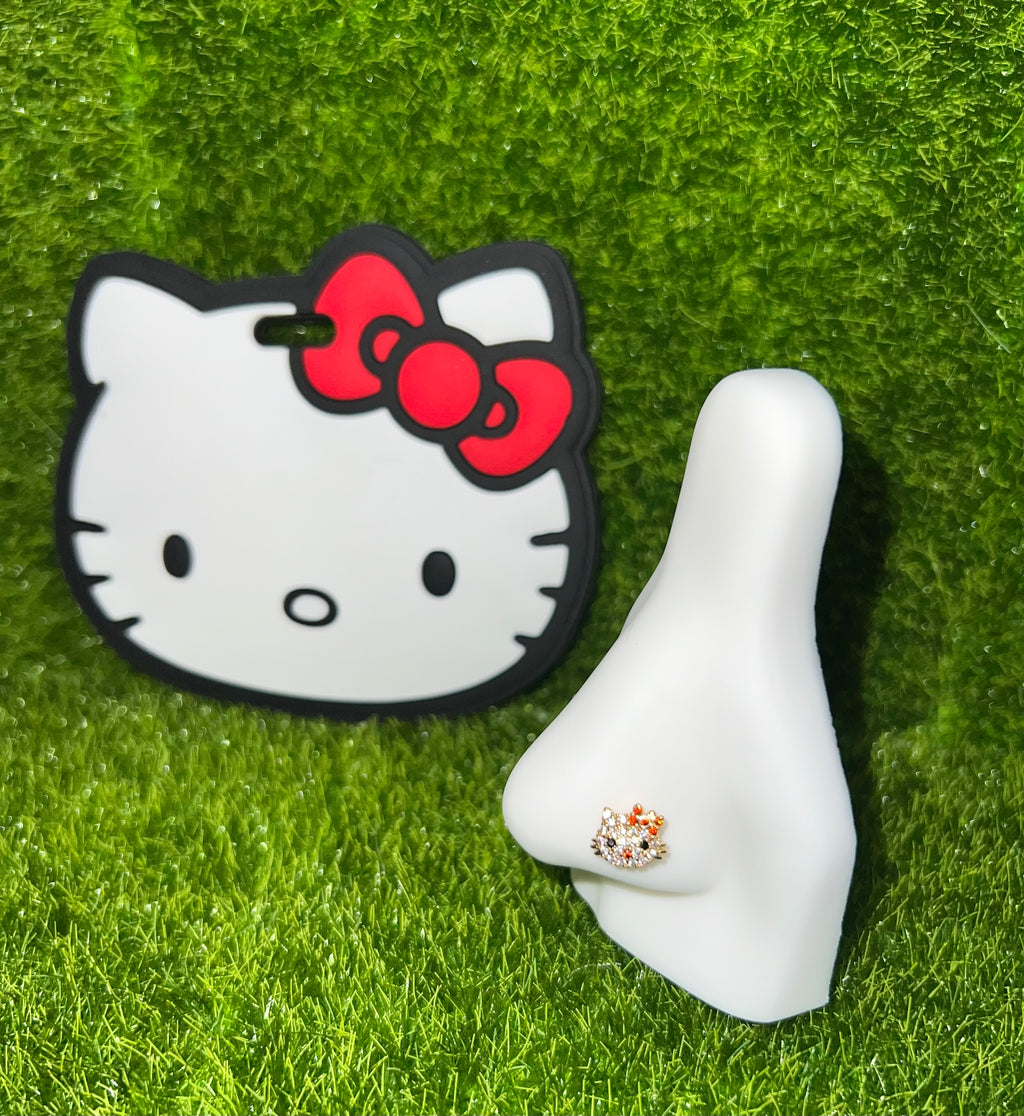 Icy Kitty Nose Ring