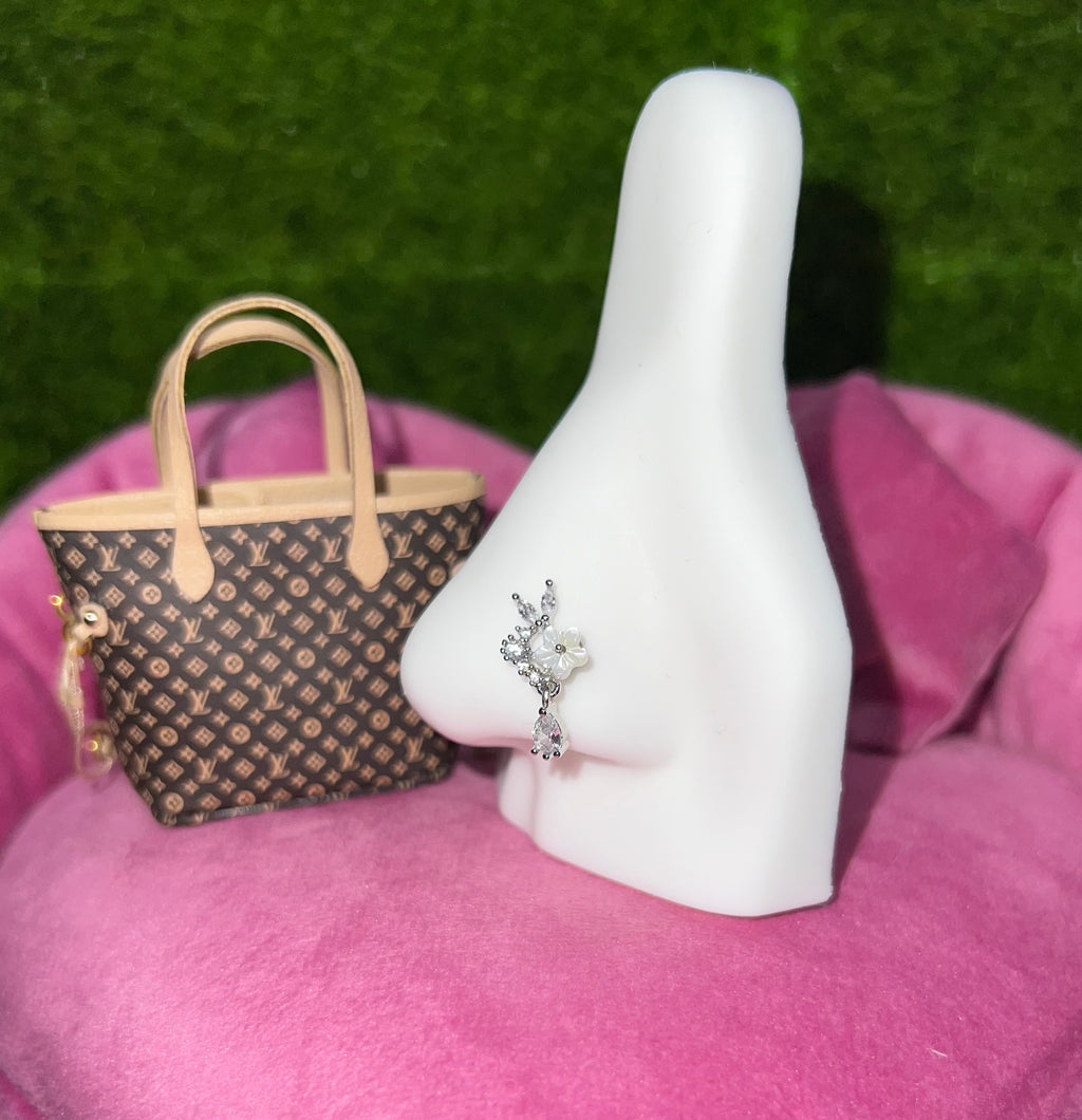 Rita Flower Dangle Nose Ring 🌸