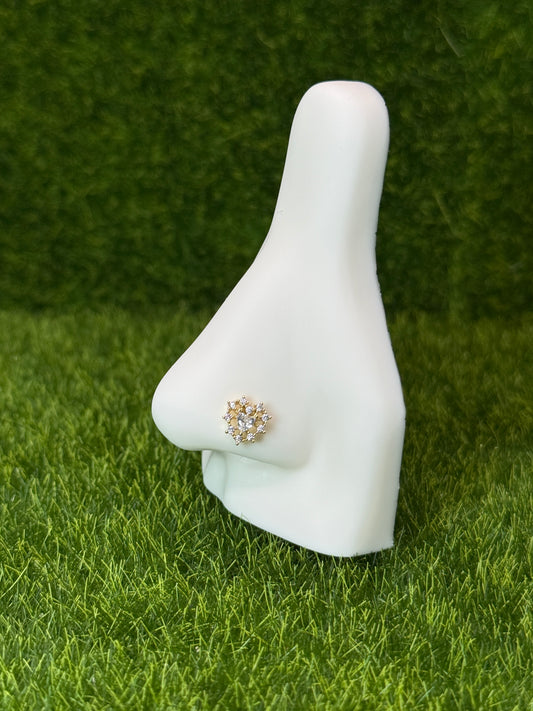 Trinity Heart Nose Ring