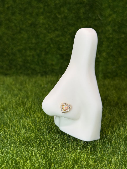 Gabrielle Heart Nose Ring