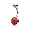 Snake Eye Belly Ring