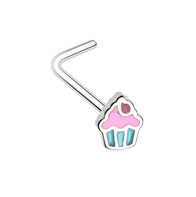 Cupcake Mini Nose Ring 🧁 Silver