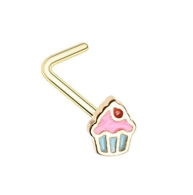 Cupcake Mini Nose Ring 🧁 Gold