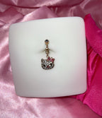 Icy Kitty Non Pierced Belly Ring