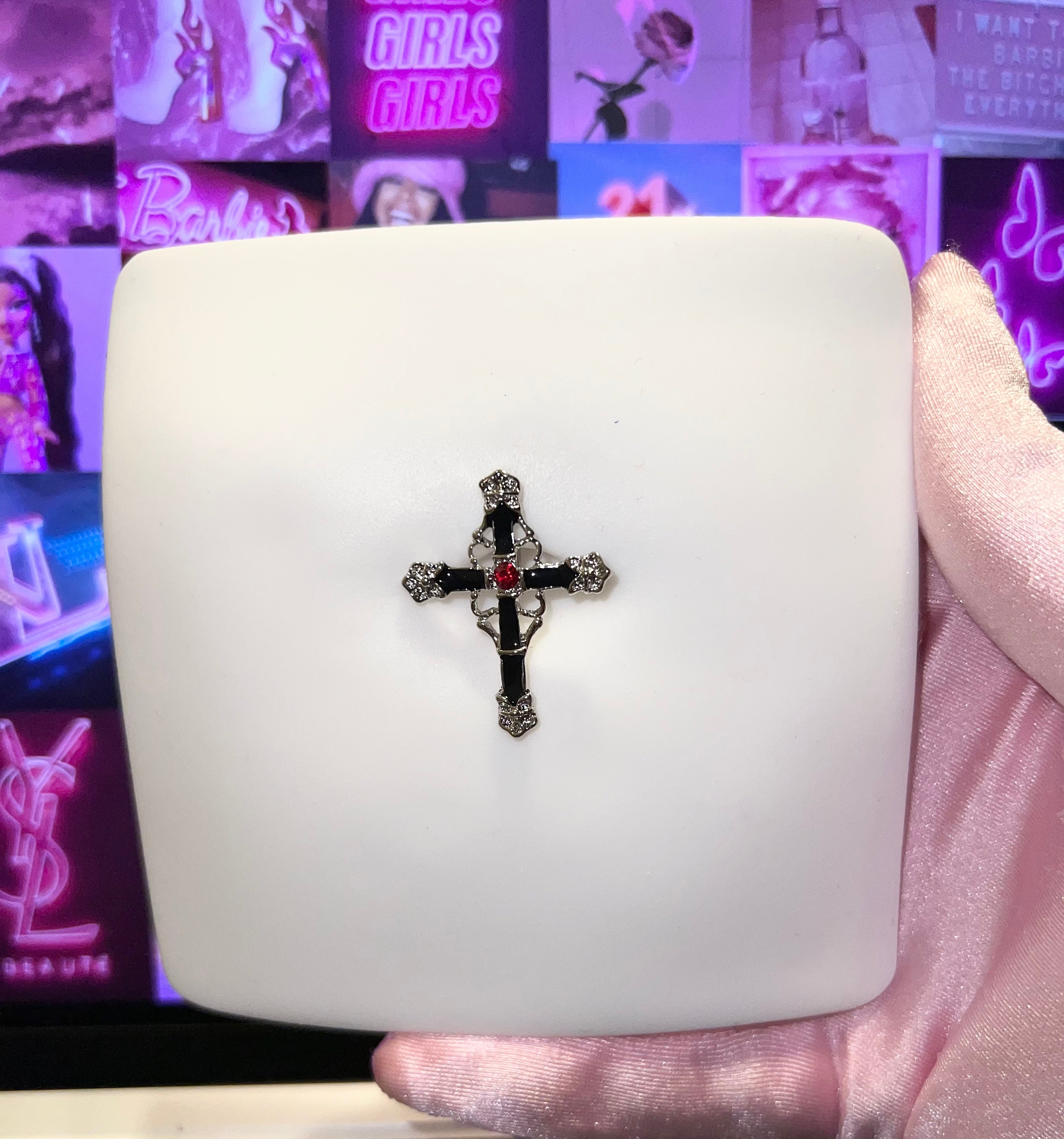 Big Nene Cross Belly Ring