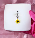 Sunflower Longer Bar Belly Ring