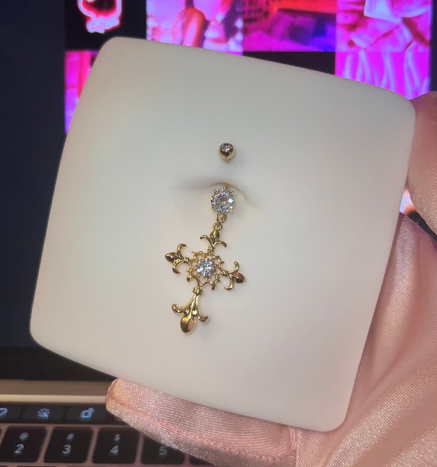Saint Clare Belly Ring