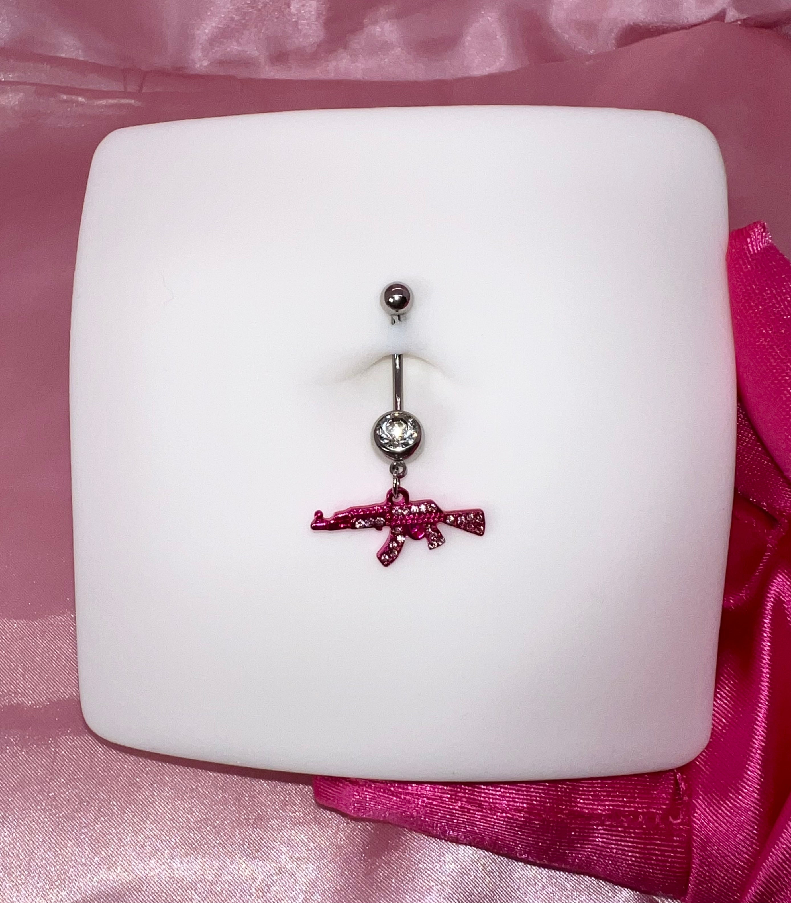 AK Longer Bar Belly Ring