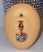 Icy Kitty Belly Ring