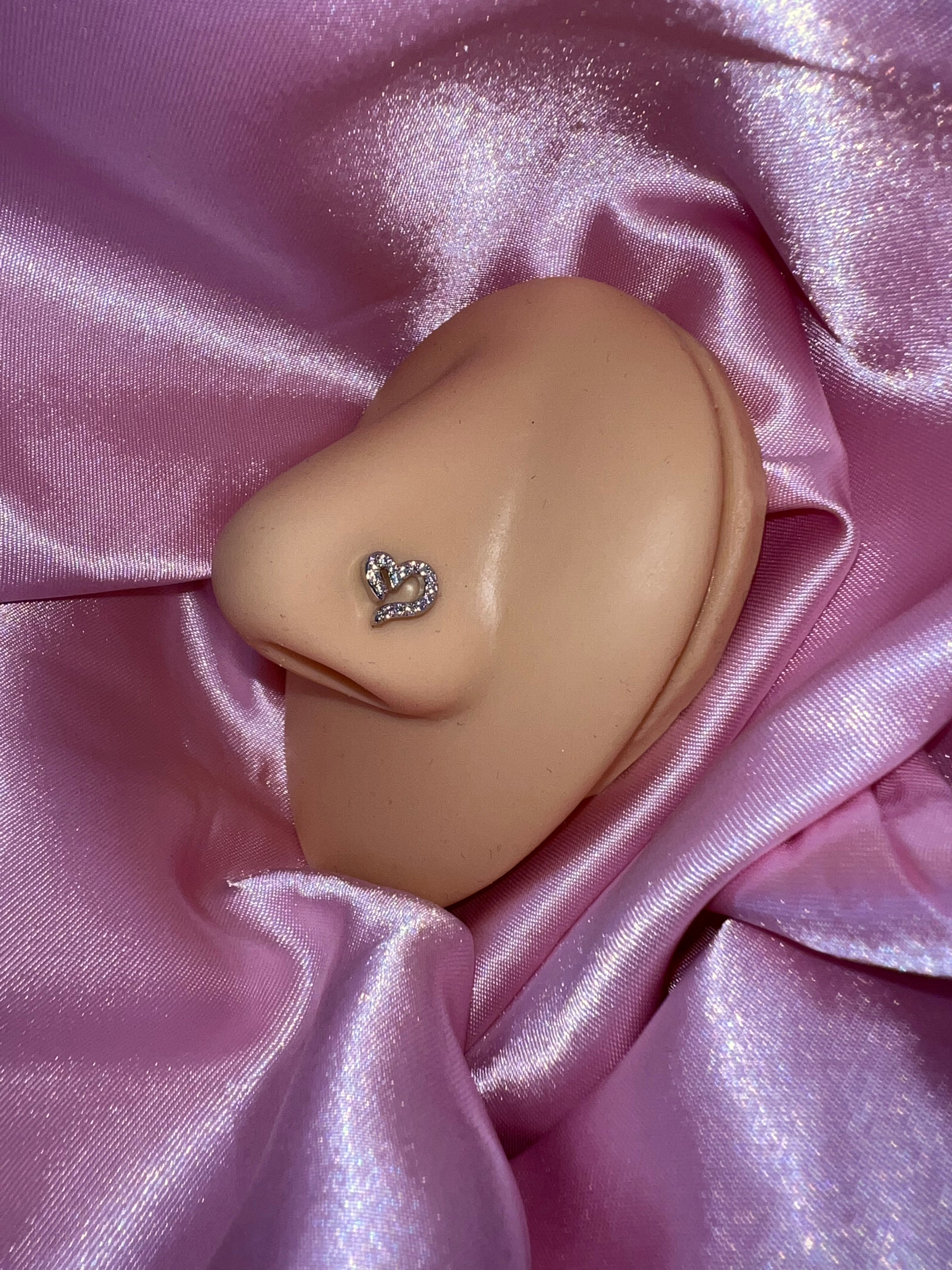 Khloe Half Heart Nose Ring