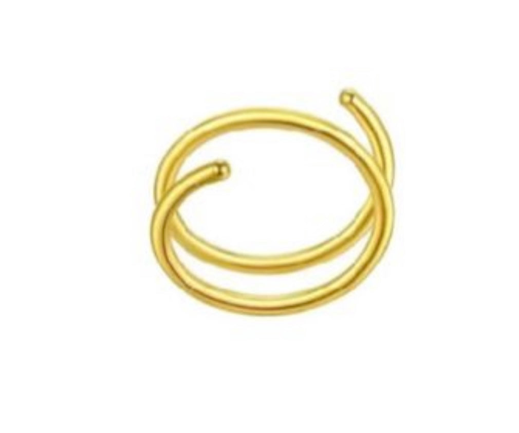 Rubi Spiral Double Nose Ring