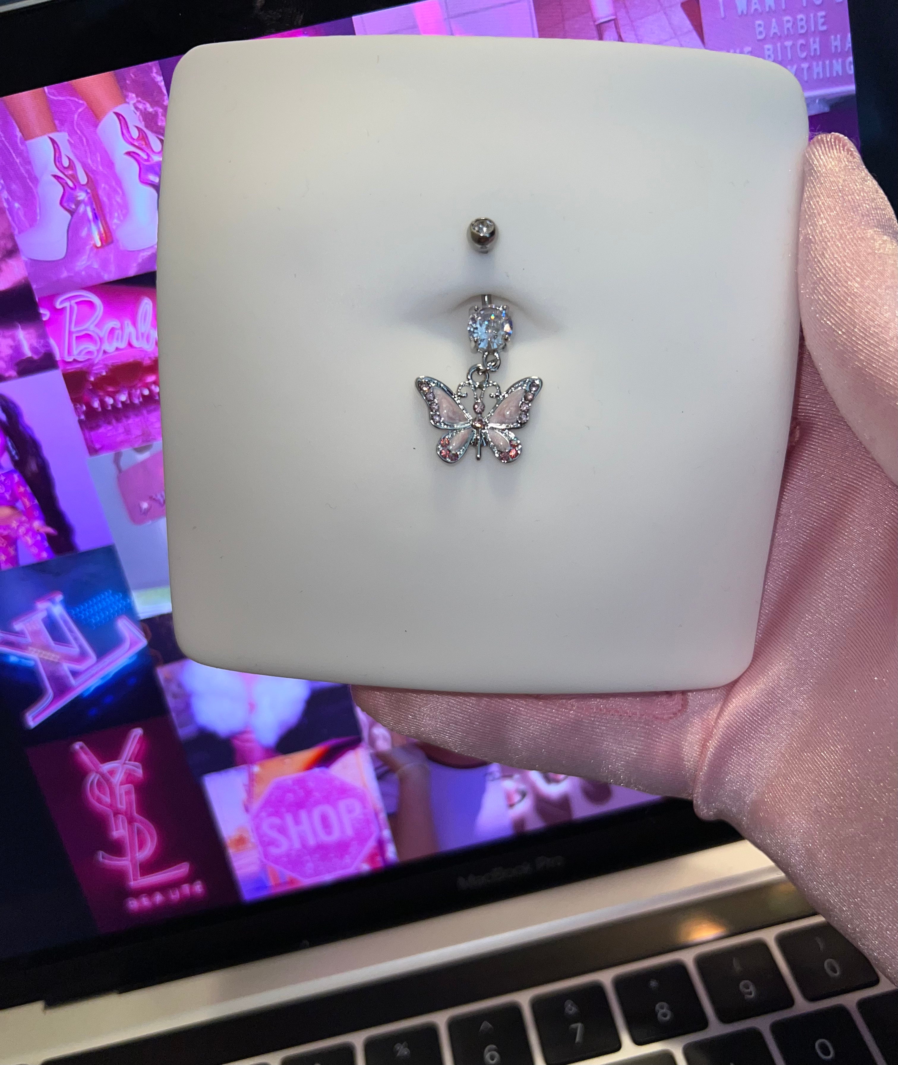 Simone Butterfly Belly Ring