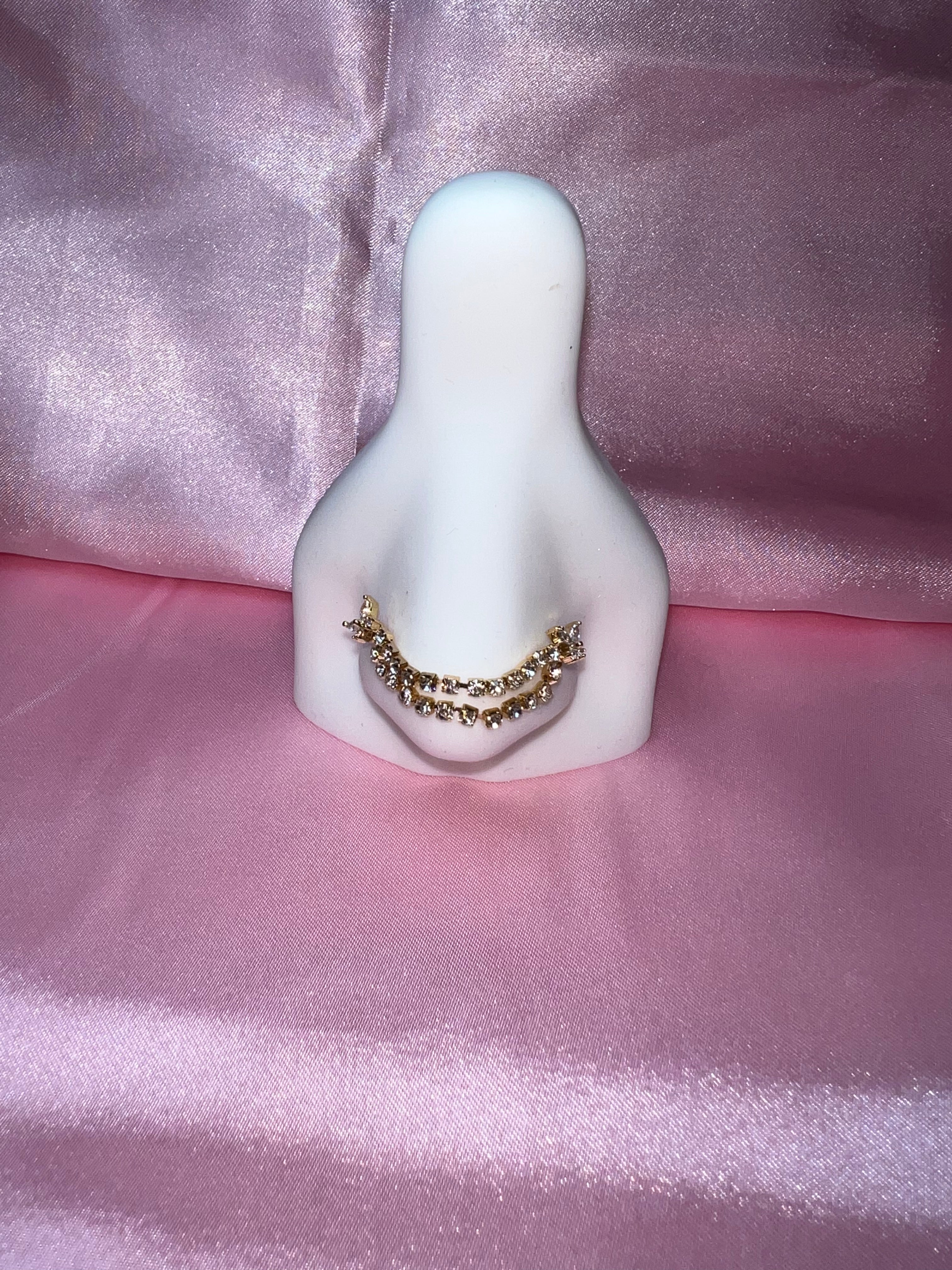 Double Chain Butterfly Nose Ring