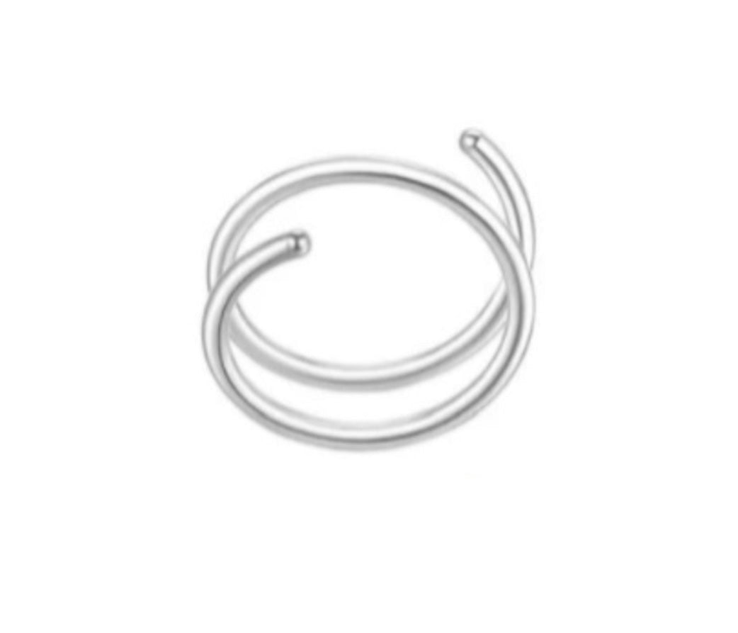 Rubi Spiral Double Nose Ring