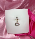 Icy Kitty Non Pierced Belly Ring