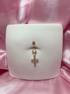 Icy Cross Belly Ring