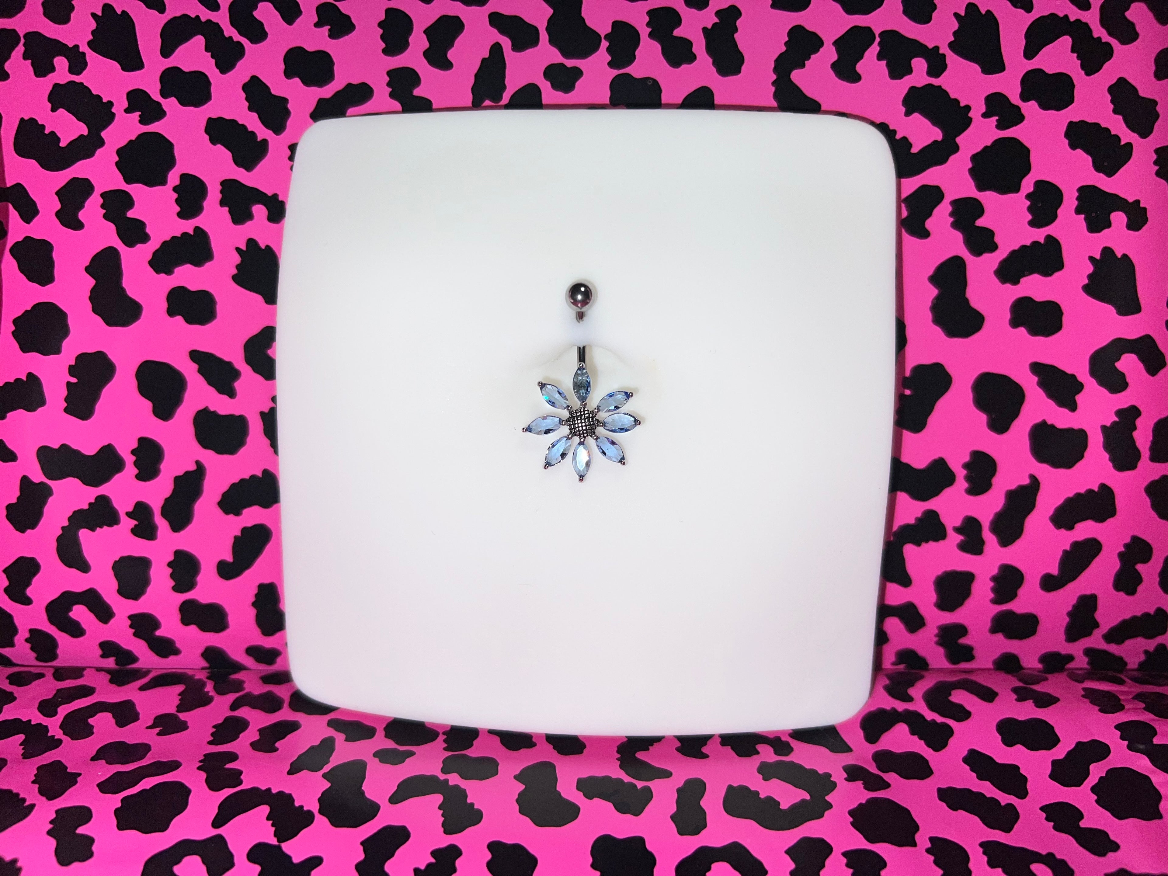 Bonnie Flower Titanium Belly Ring