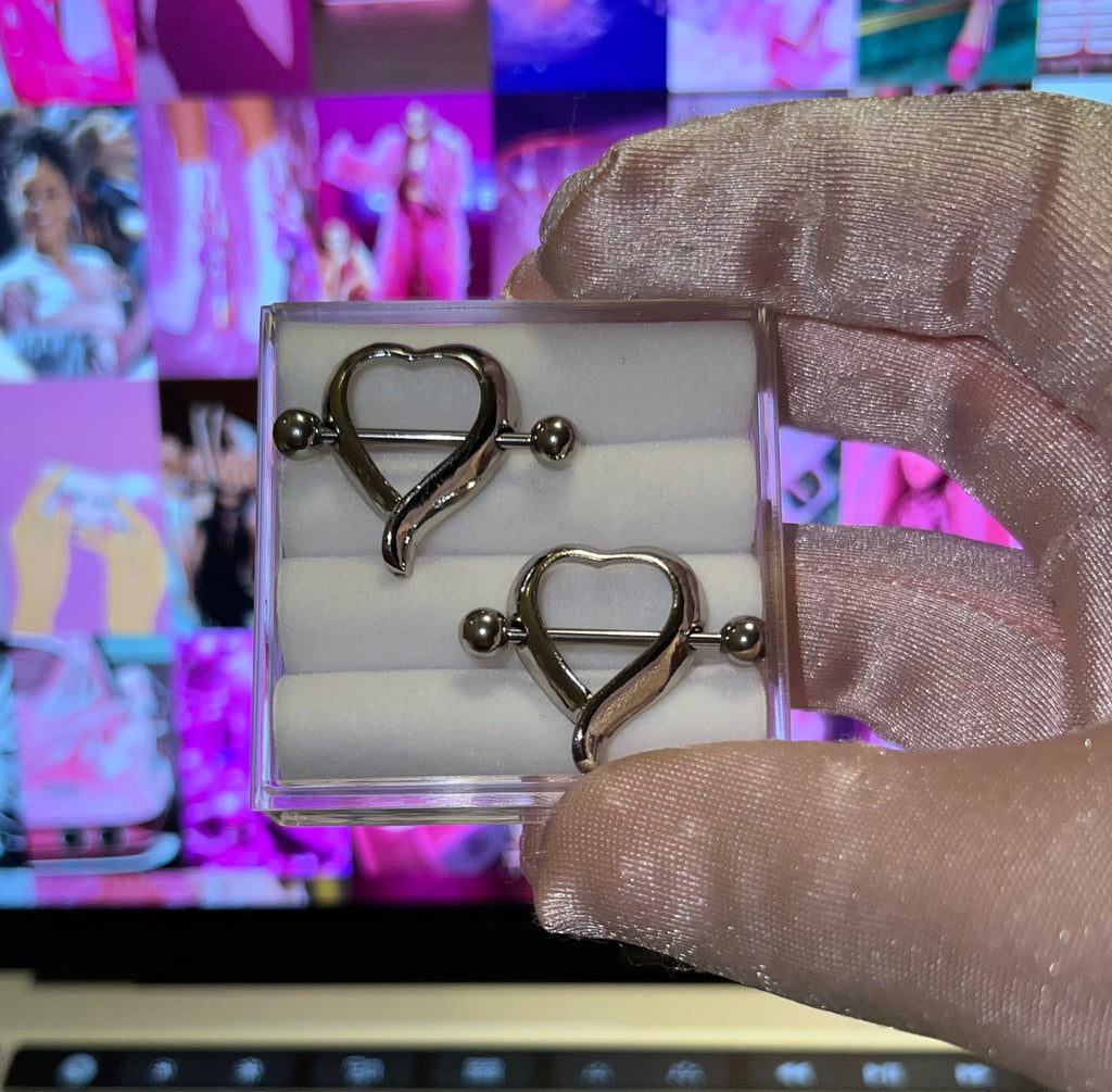 Alexis Heart Nipple Ring