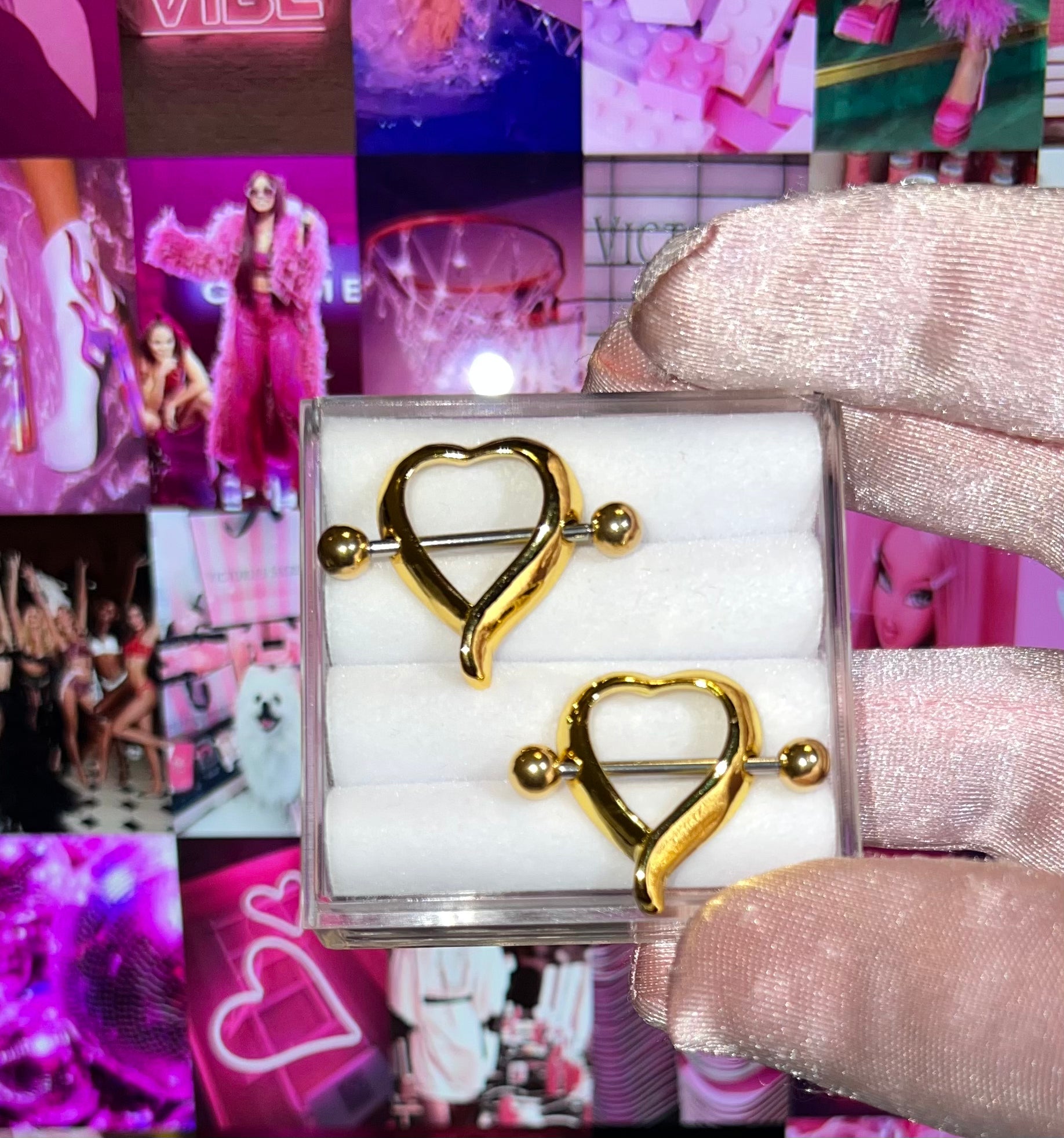 Alexis Heart Nipple Ring