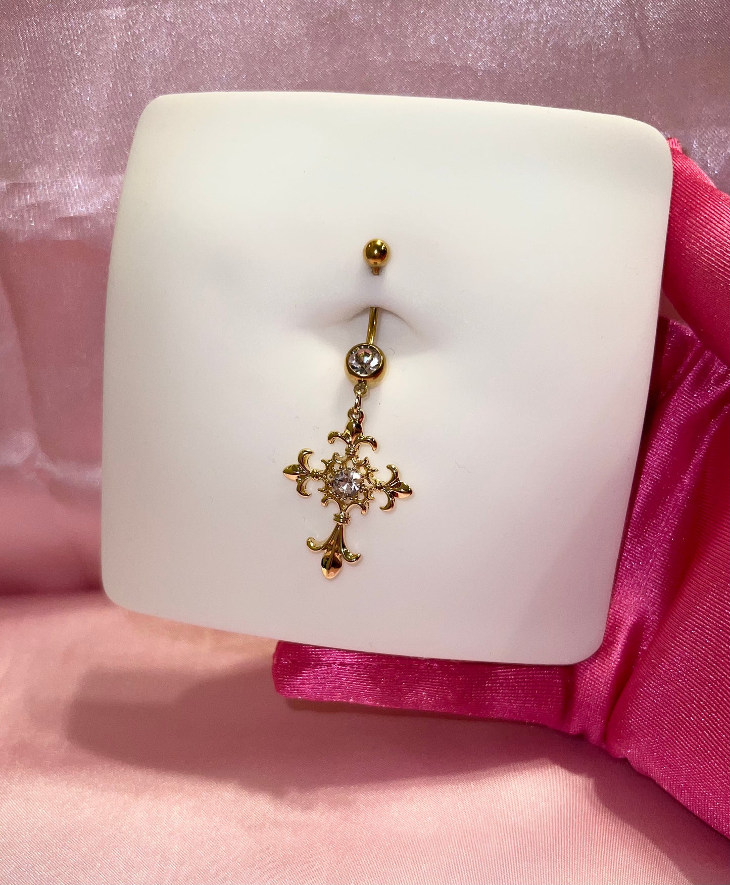 Saint Clare Longer Bar Belly Ring