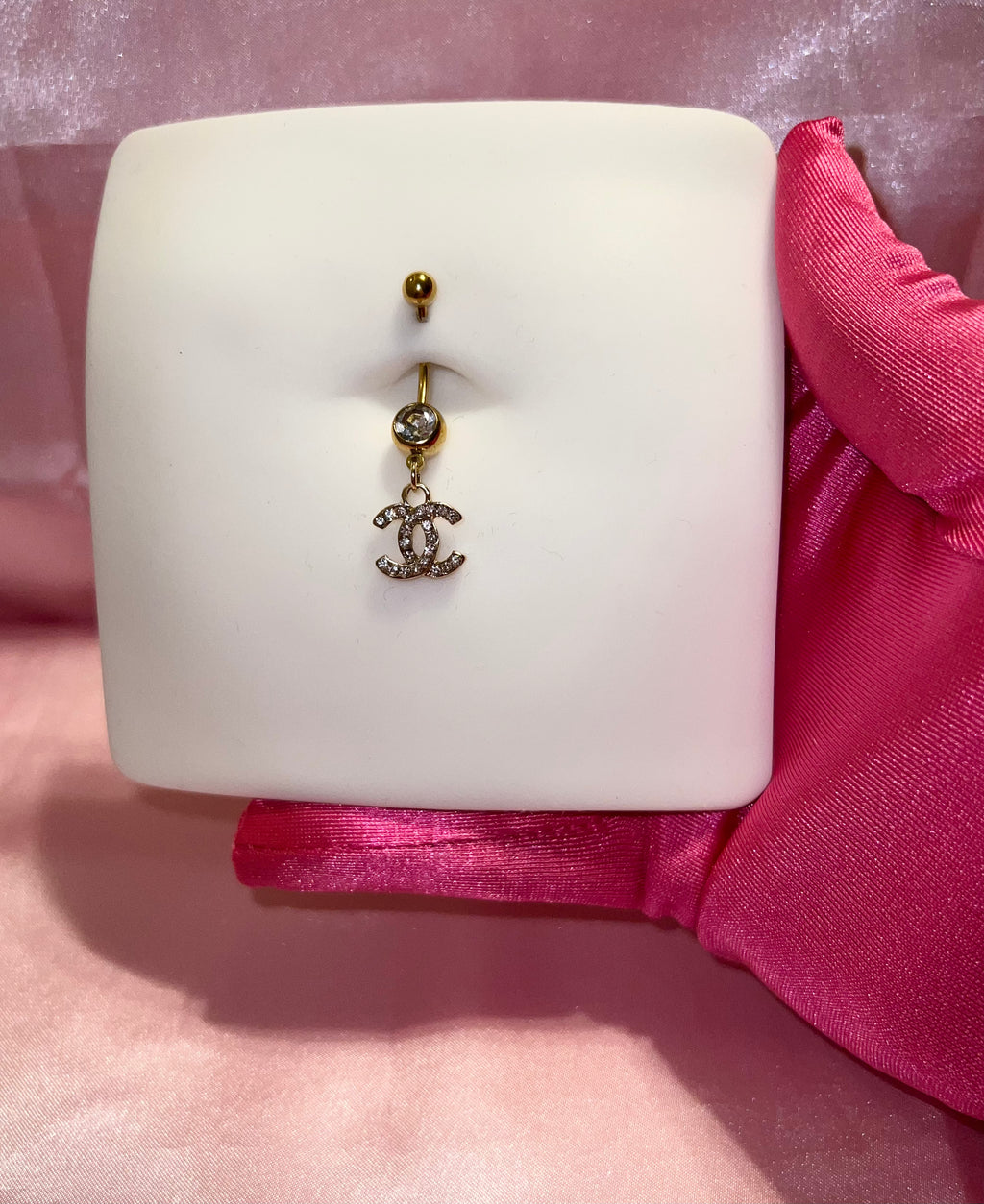 Material Girl Longer Bar Belly Ring