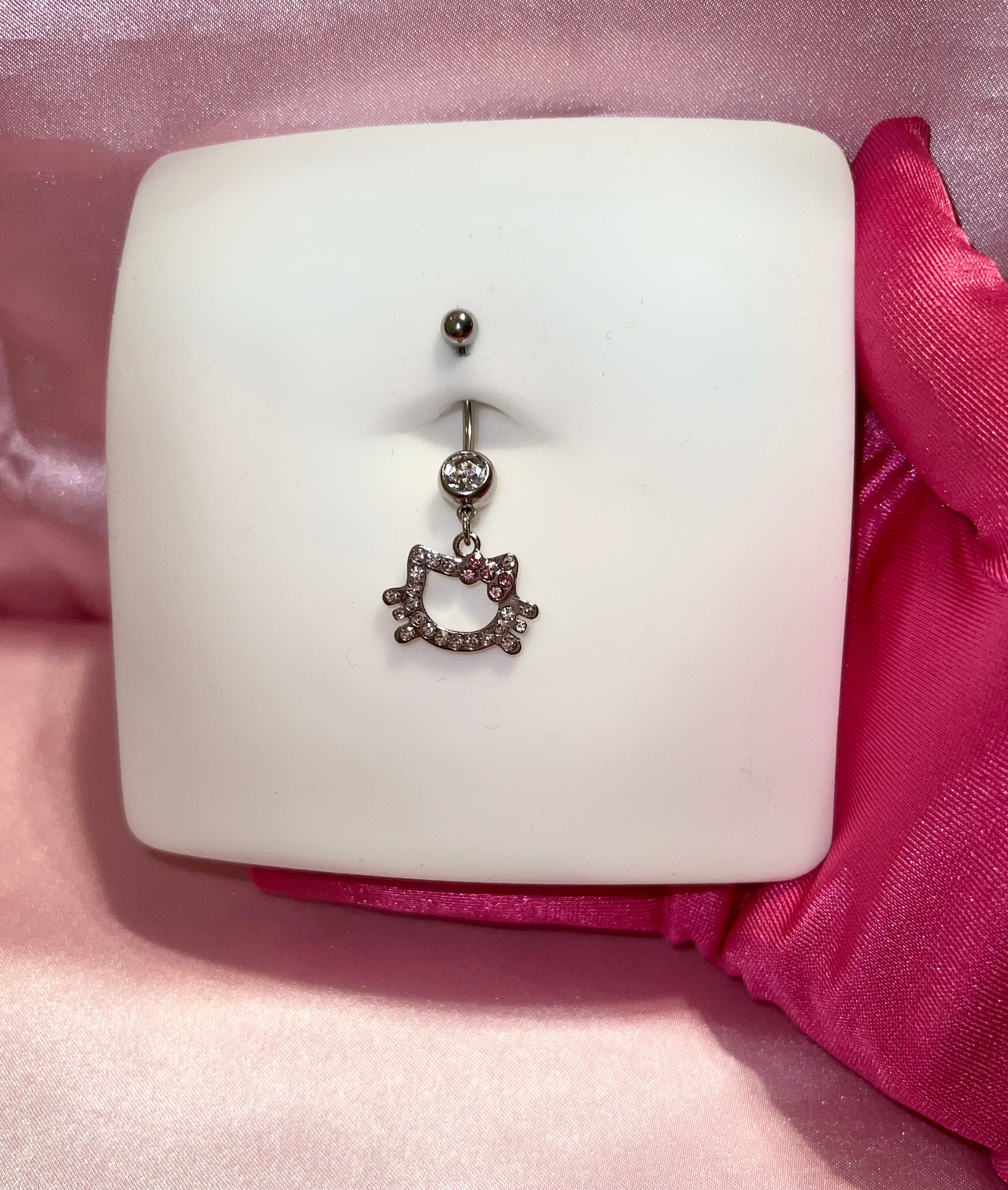 HK Longer Bar Belly Ring