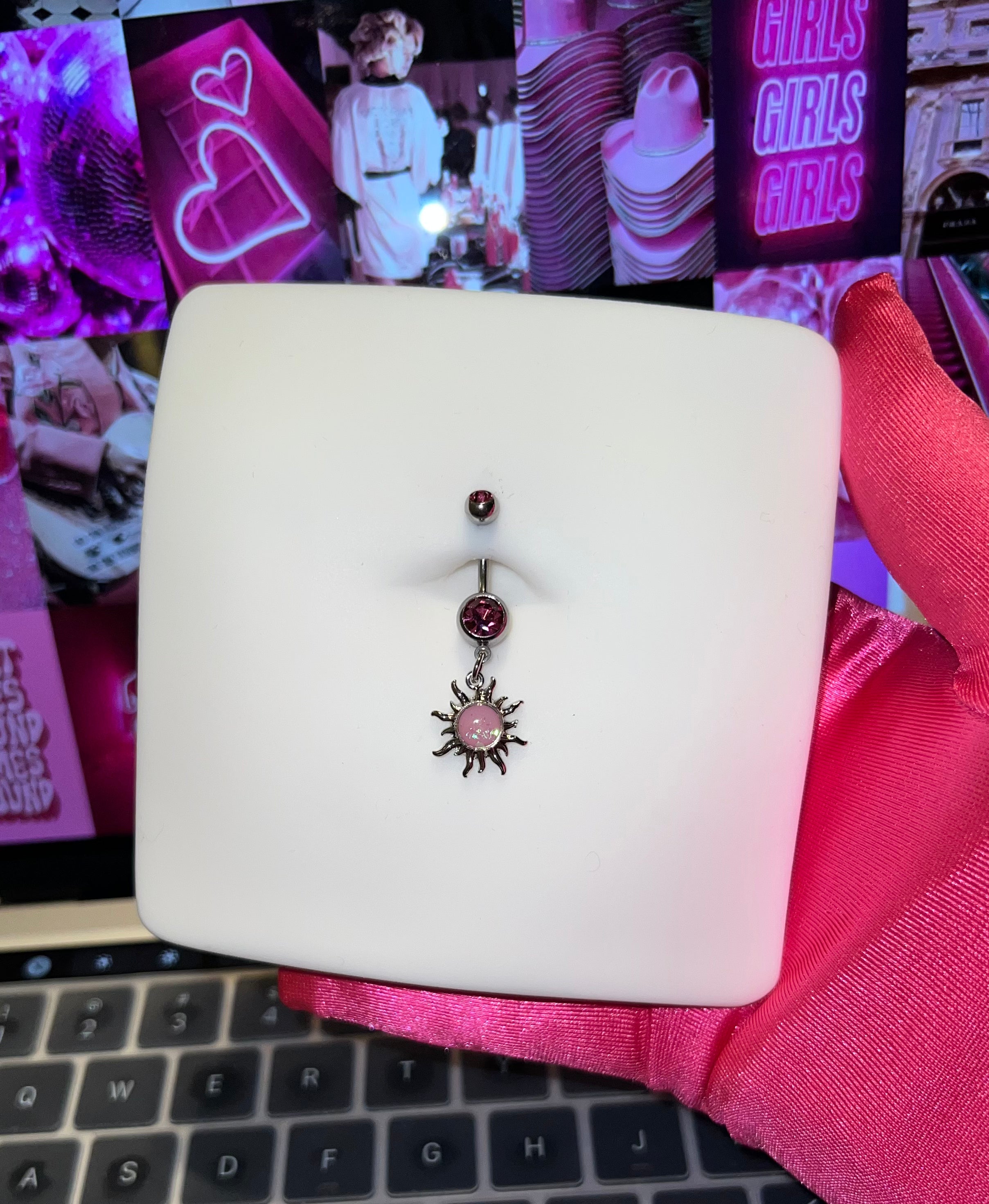 Valencia Opal Sun Belly Ring